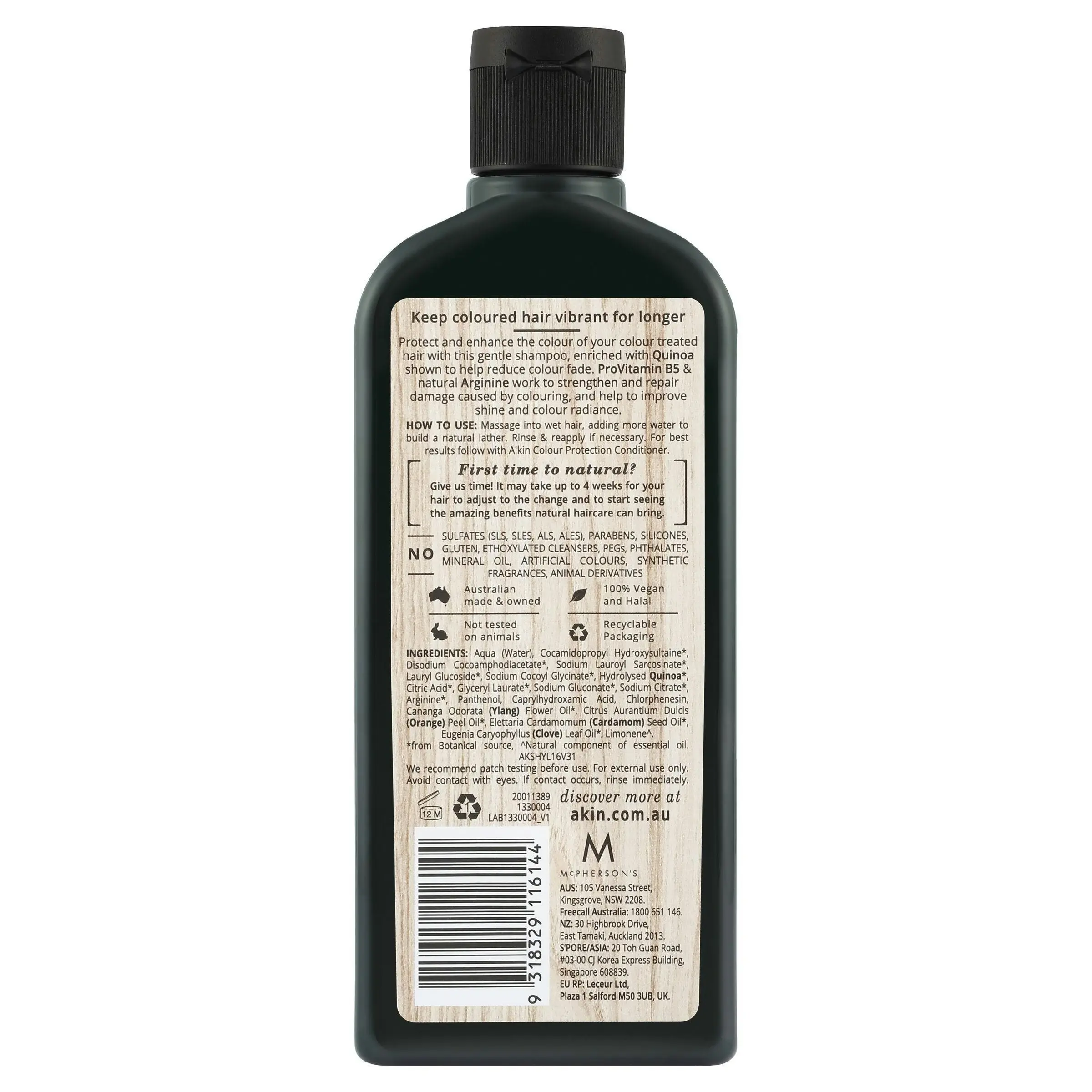 A'kin Colour Protection Ylang Ylang & Quinoa Shampoo 225mL