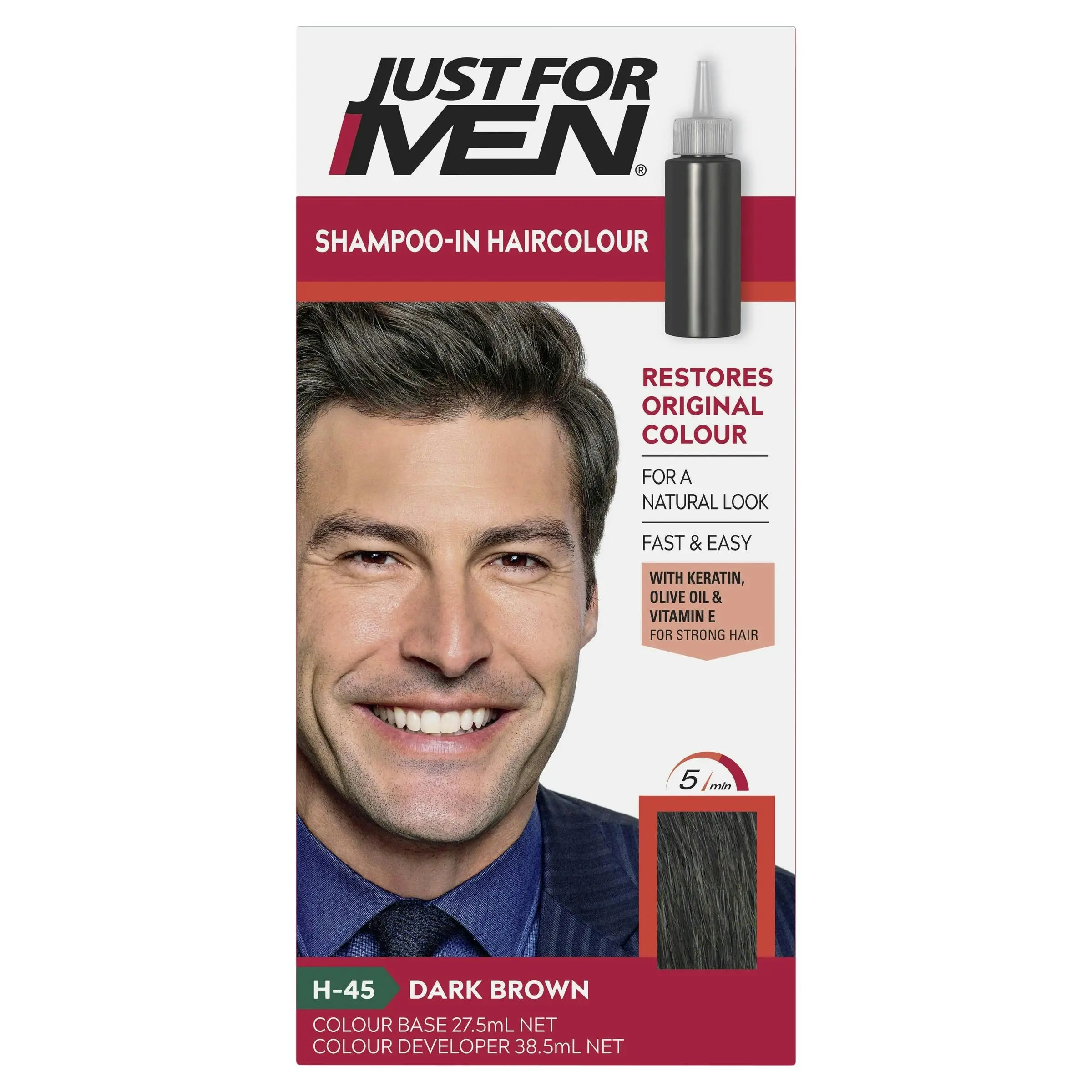 Just For Men Shampoo-In Haircolour 35 Dark Brown