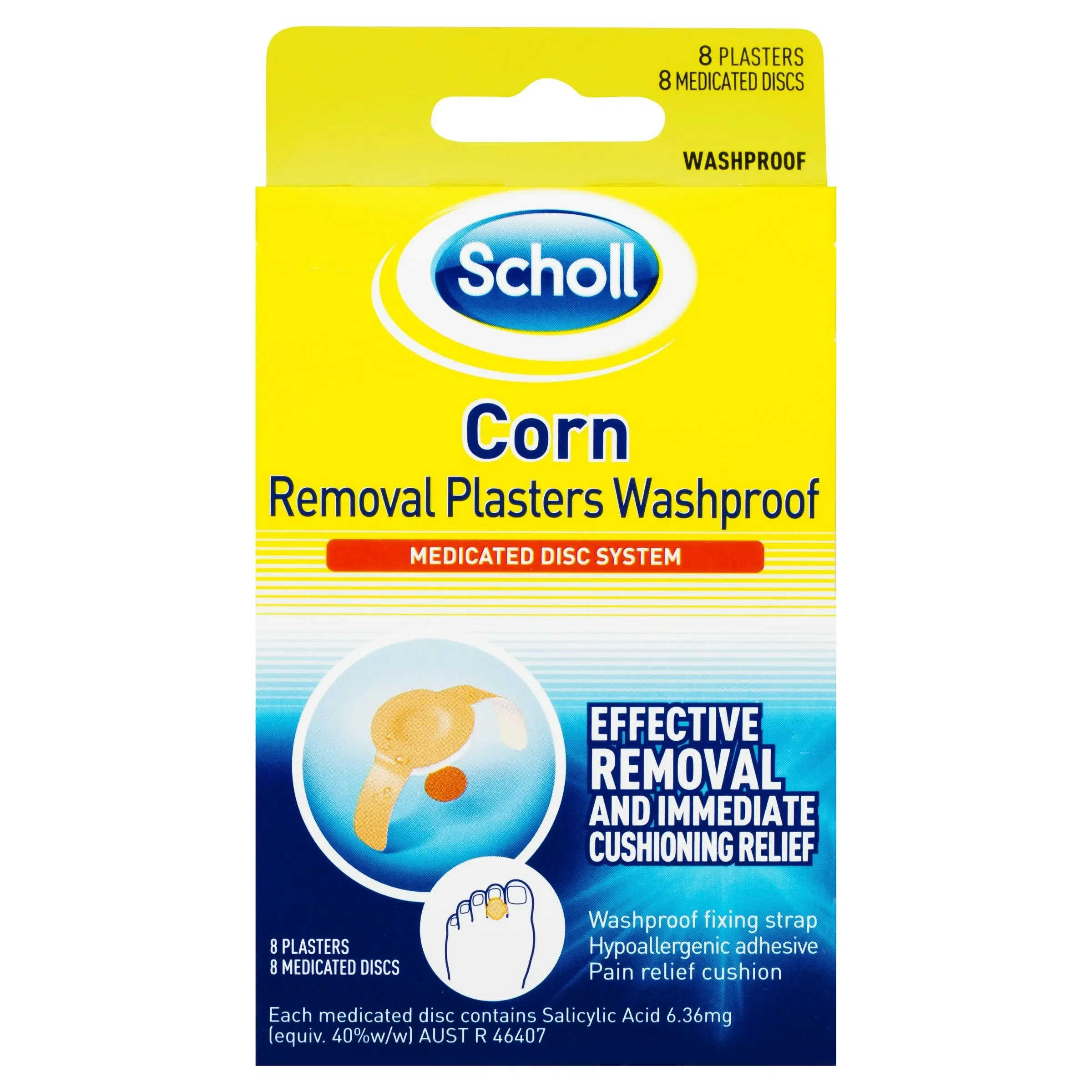 Scholl Corn Removal Plaster Waterproof 8 Plasters