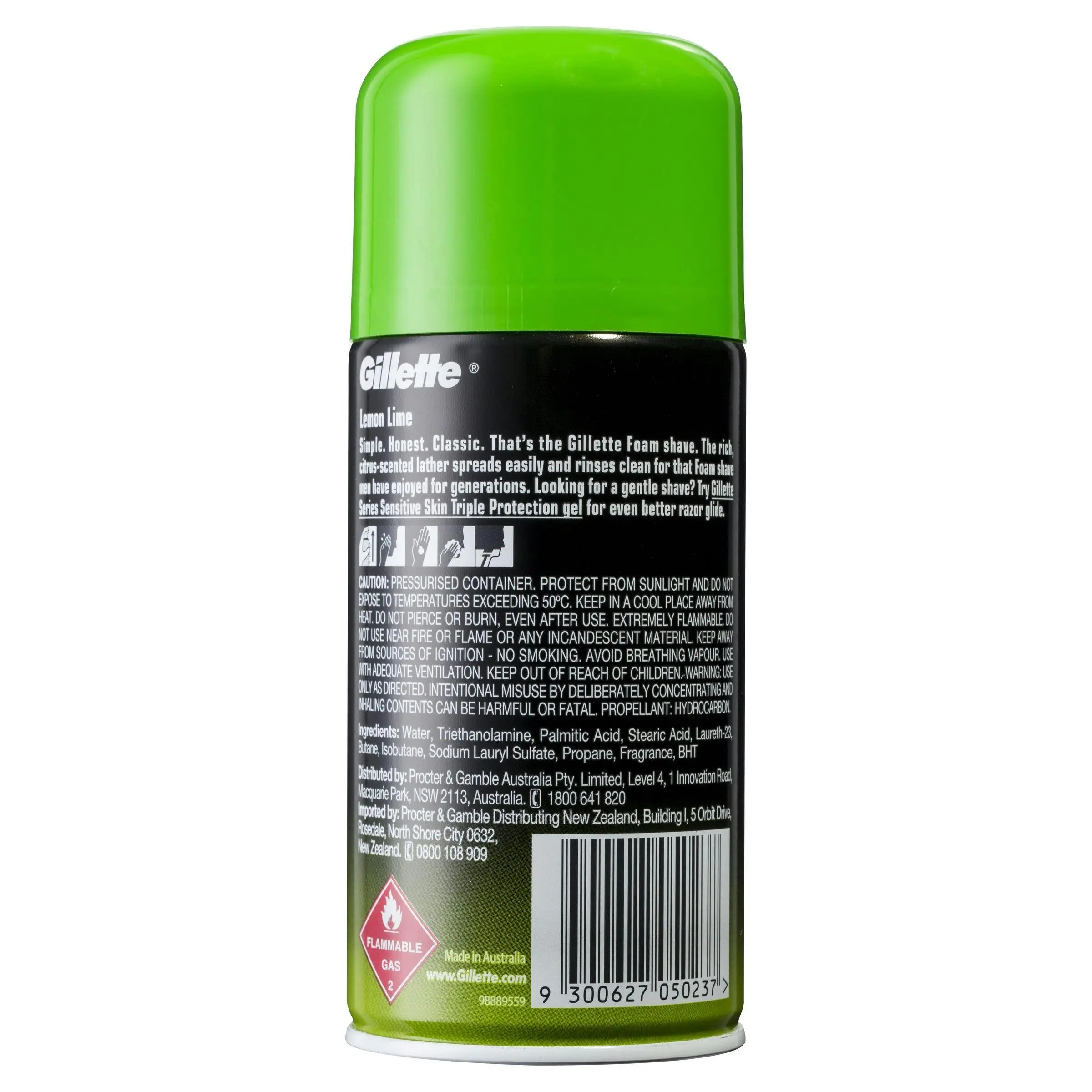 Gillette Shaving Foam Lemon Lime 250g