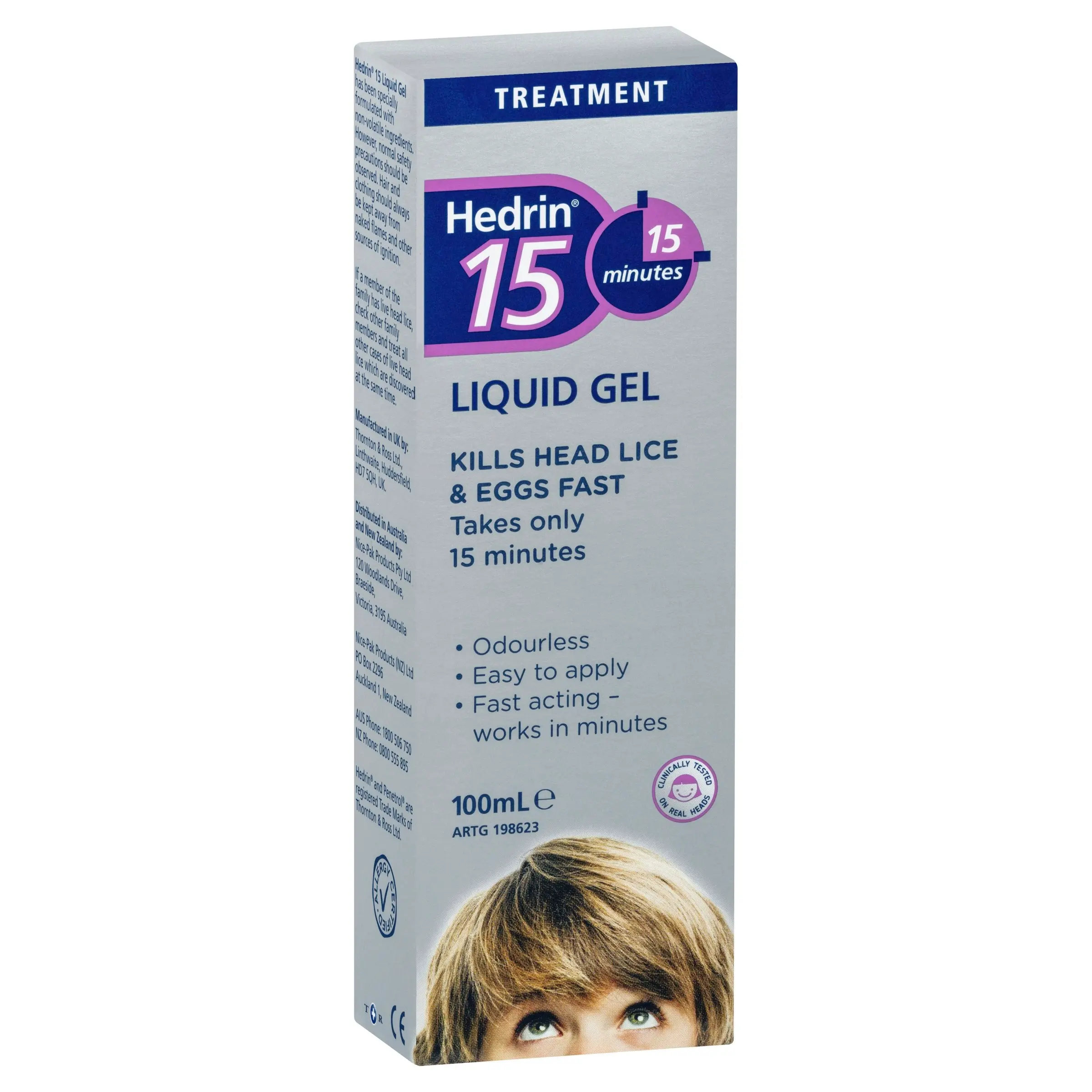 Hedrin 15 Liquid Gel Lice Treatment 100mL