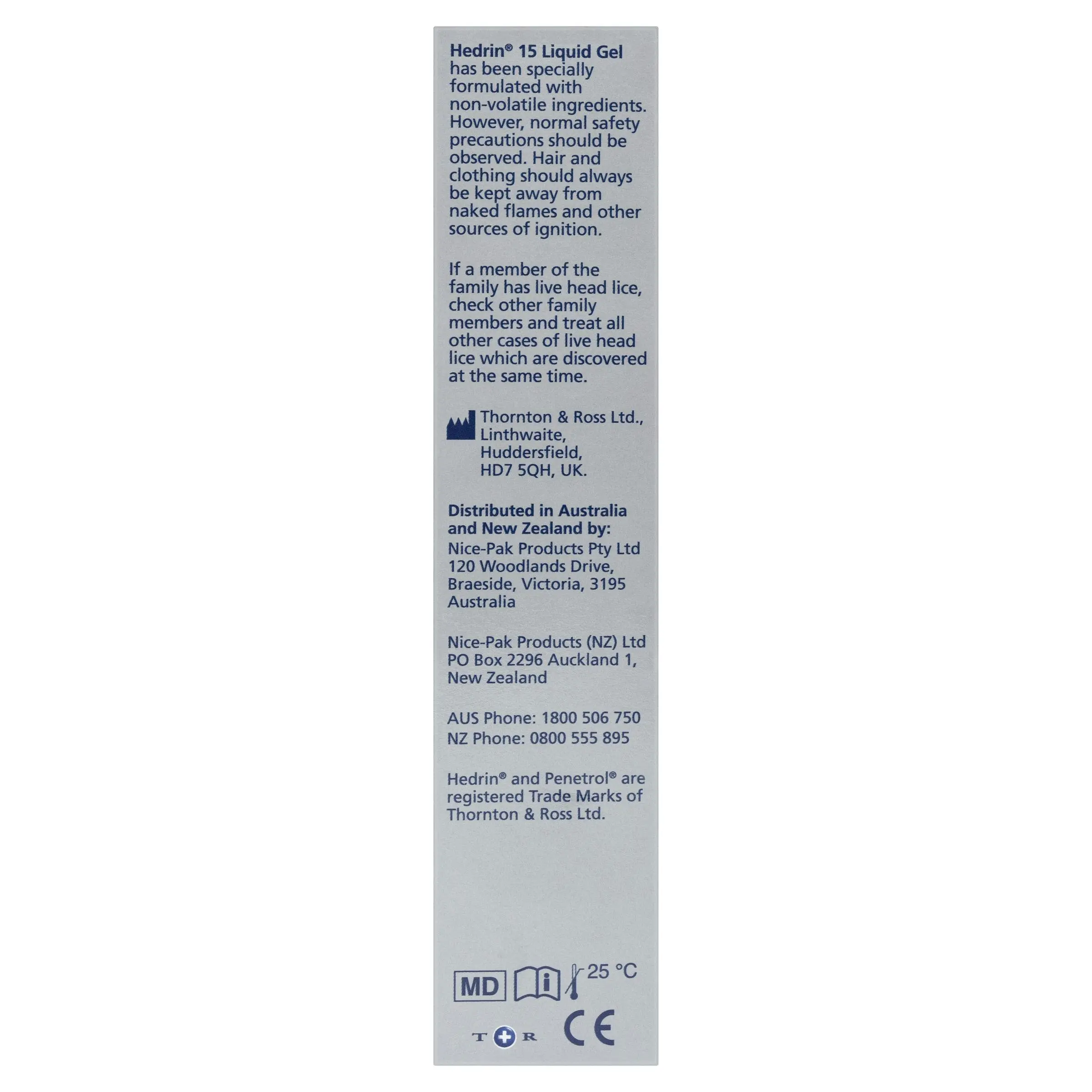 Hedrin 15 Liquid Gel Lice Treatment 100mL