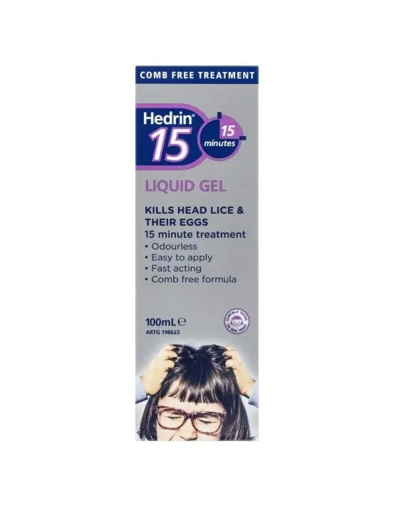 Hedrin 15 Liquid Gel Lice Treatment 100mL