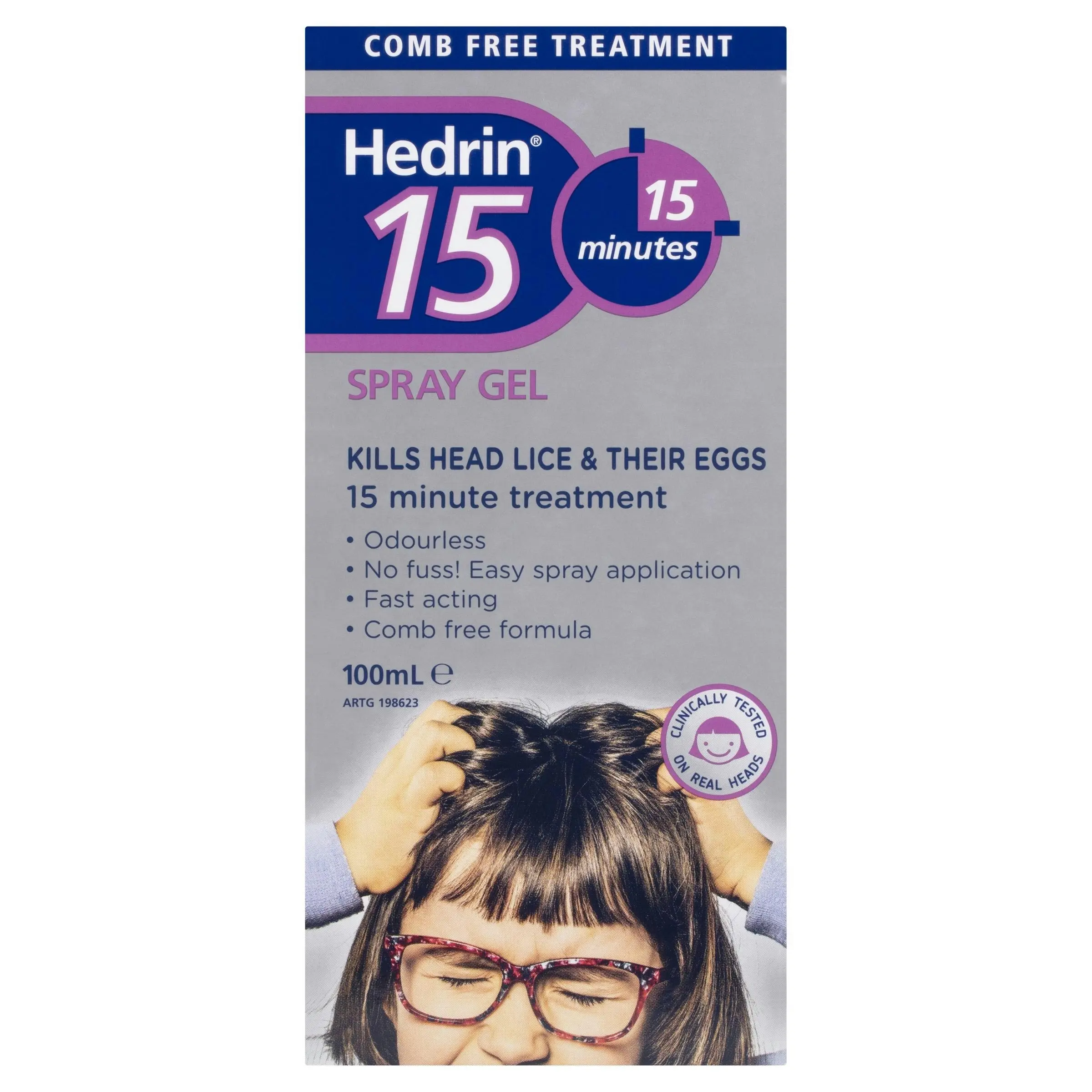 Hedrin 15 Spray Gel Lice Treatment 100mL