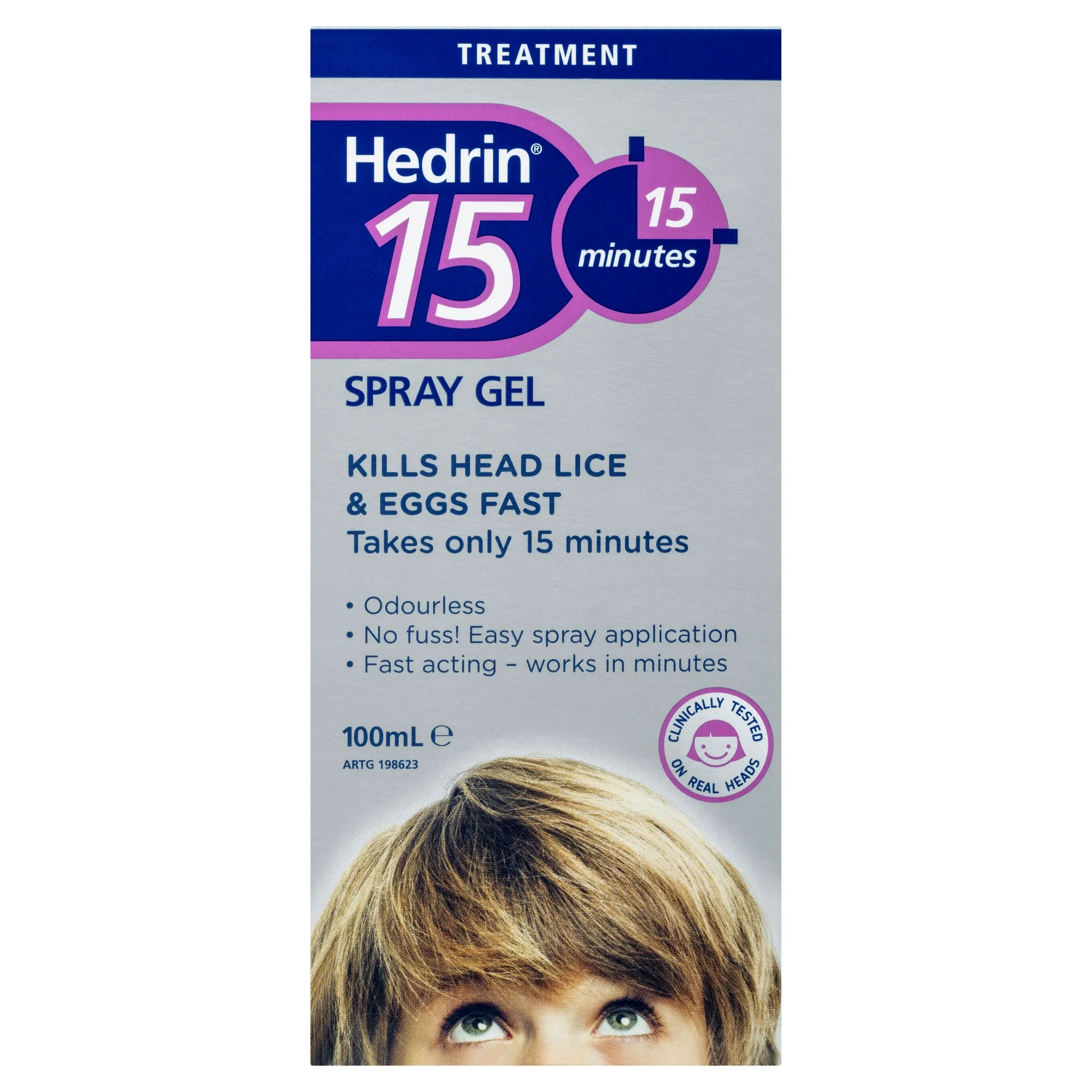 Hedrin 15 Spray Gel Lice Treatment 100mL