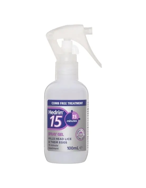 Hedrin 15 Spray Gel Lice Treatment 100mL