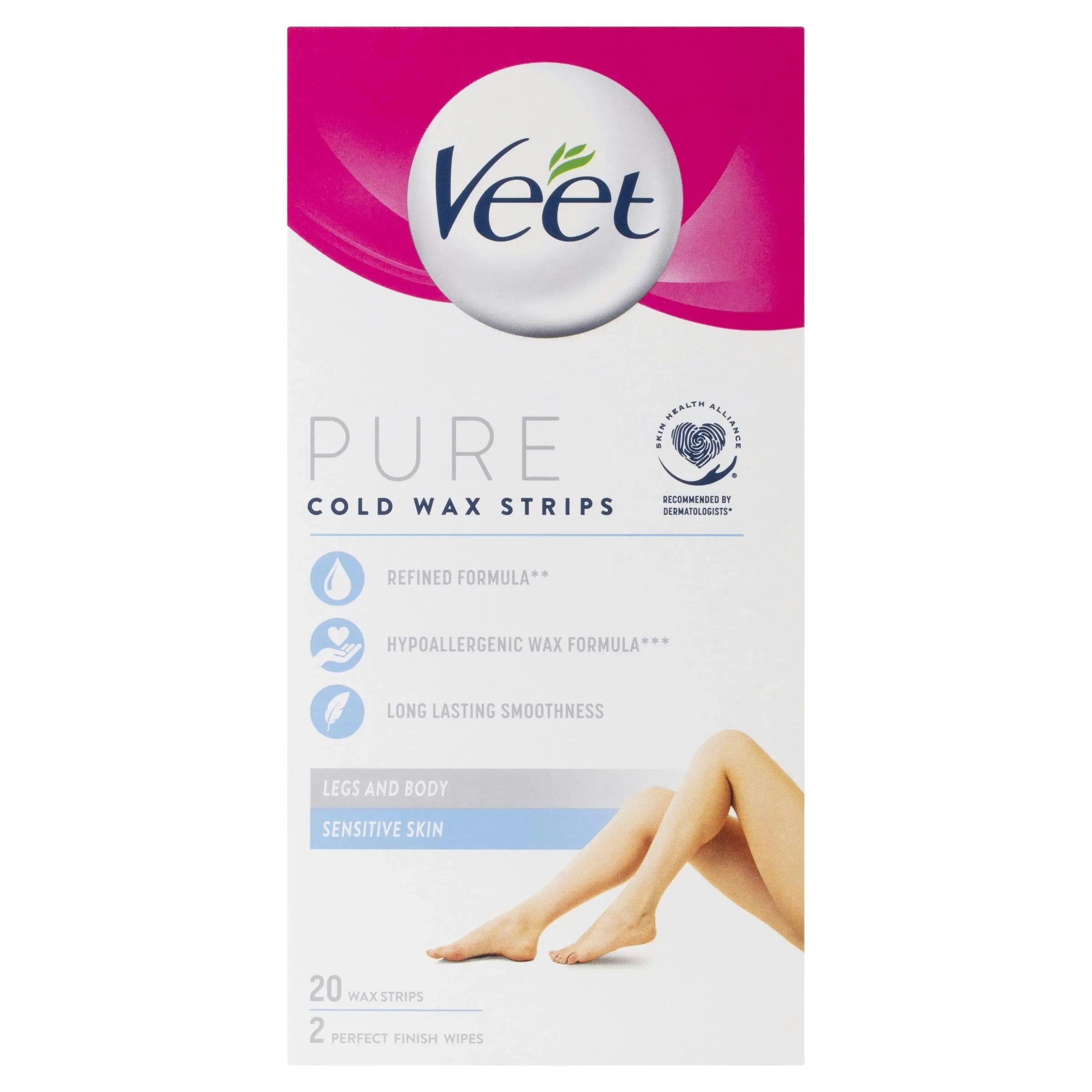 Veet Pure Cold Wax Leg Strips 20