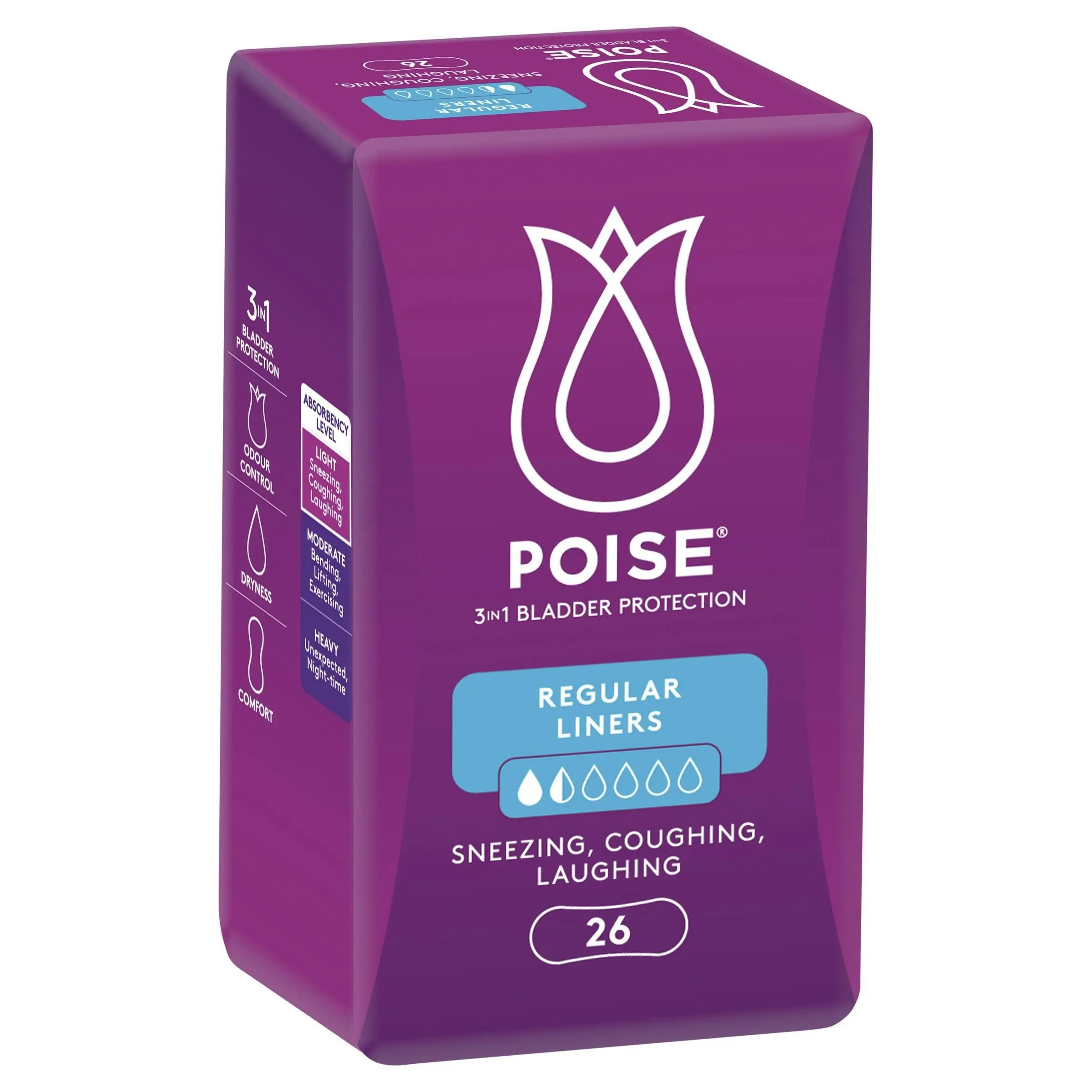 Poise Liners Regular 26 Pack