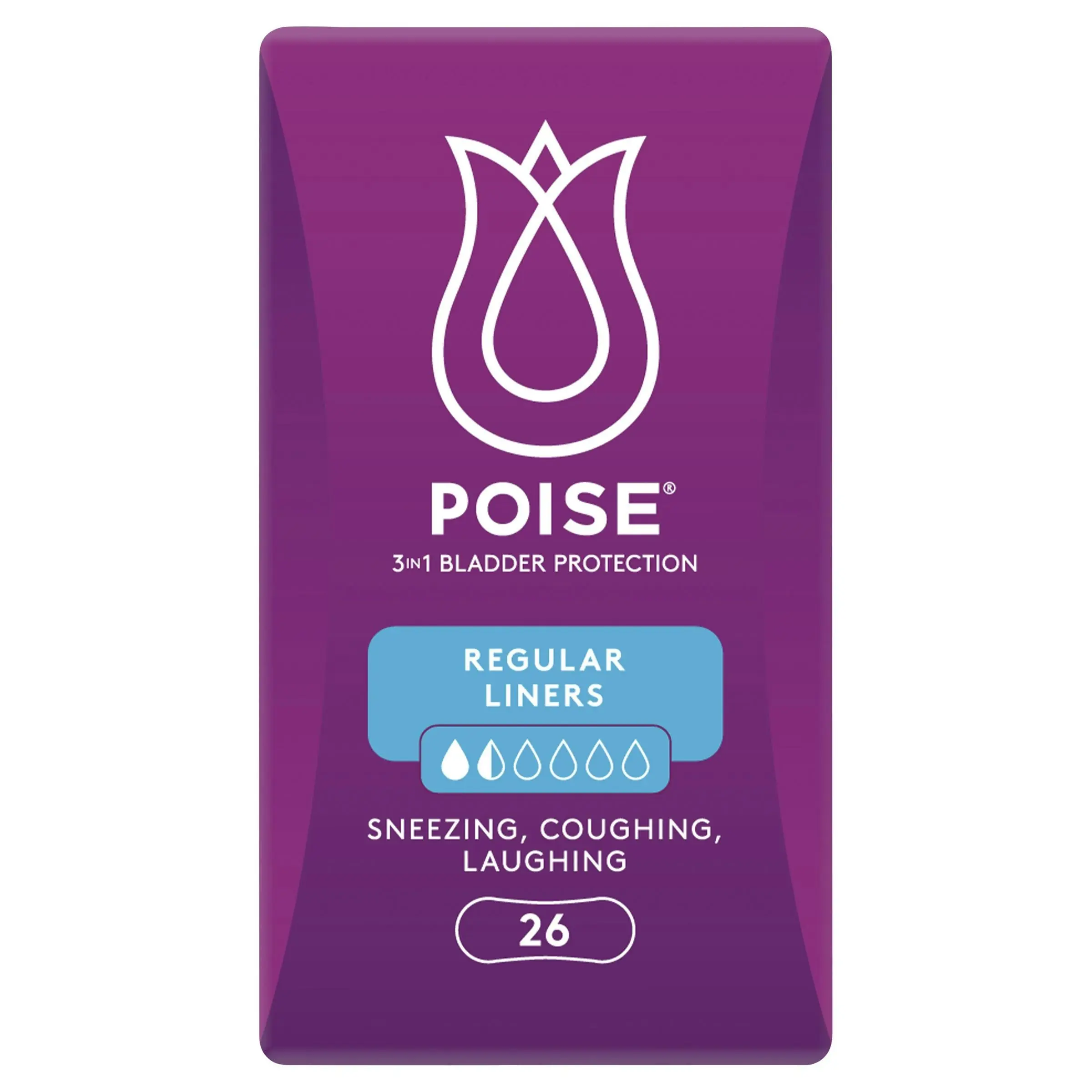 Poise Liners Regular 26 Pack