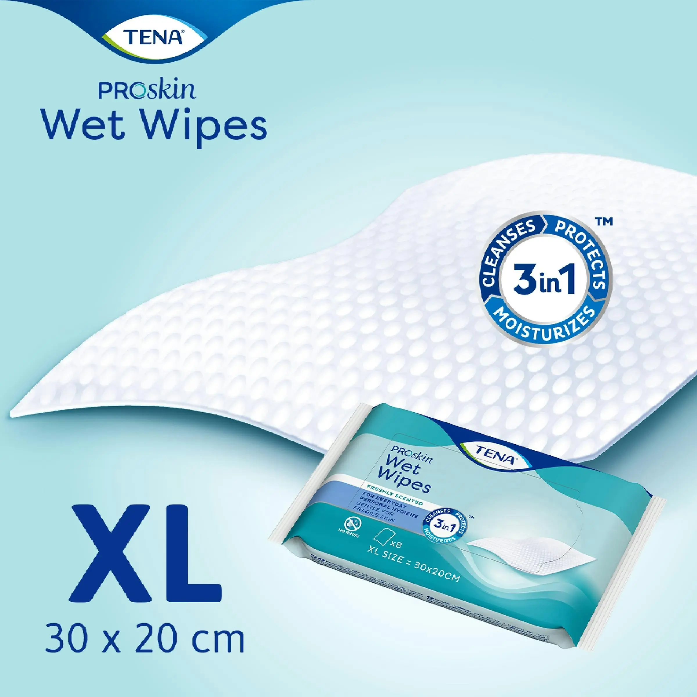 TENA Wet Wipes 50 Pack