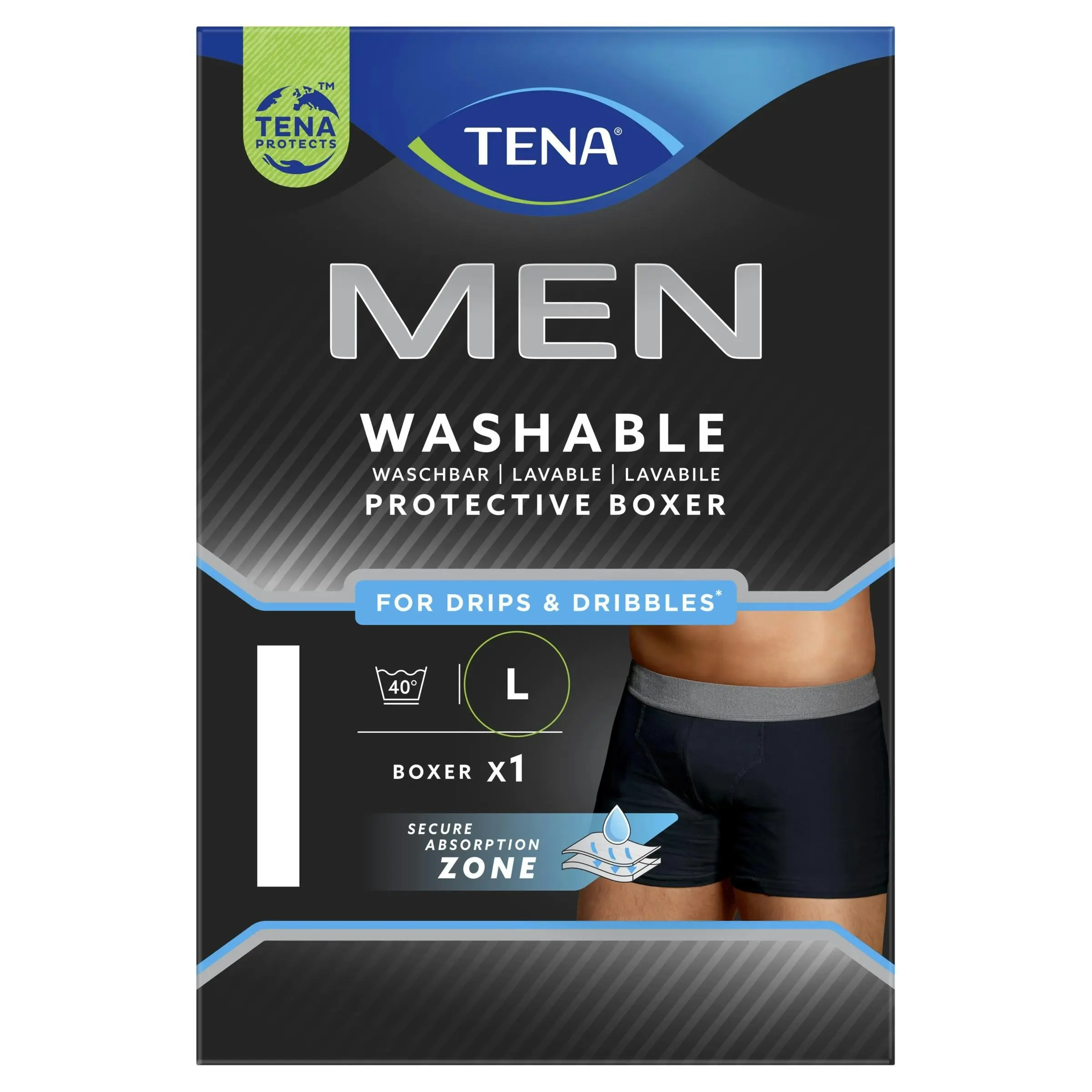 TENA Men Washable Boxer Large