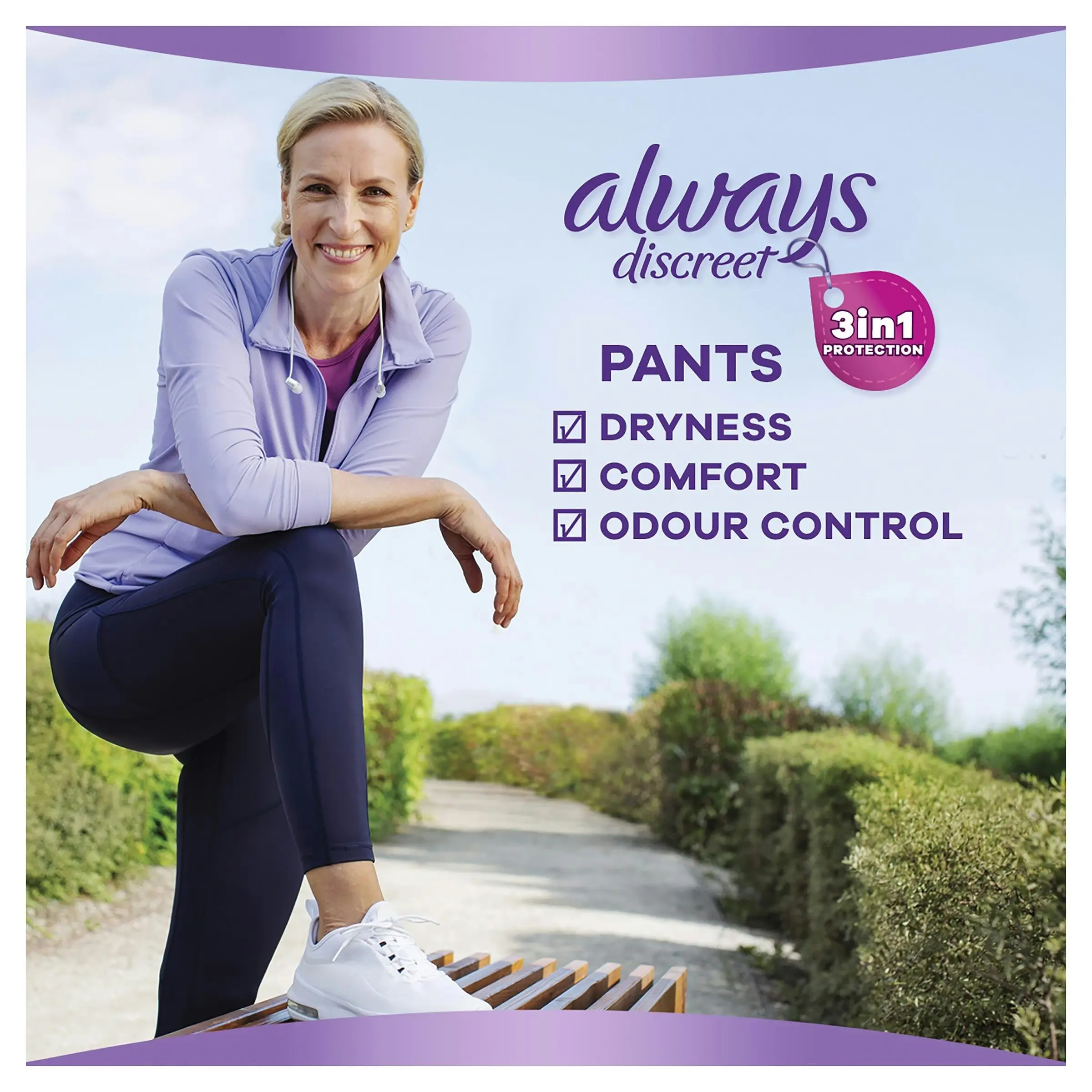 Always Discreet Underwear 8 Plus Pants Large