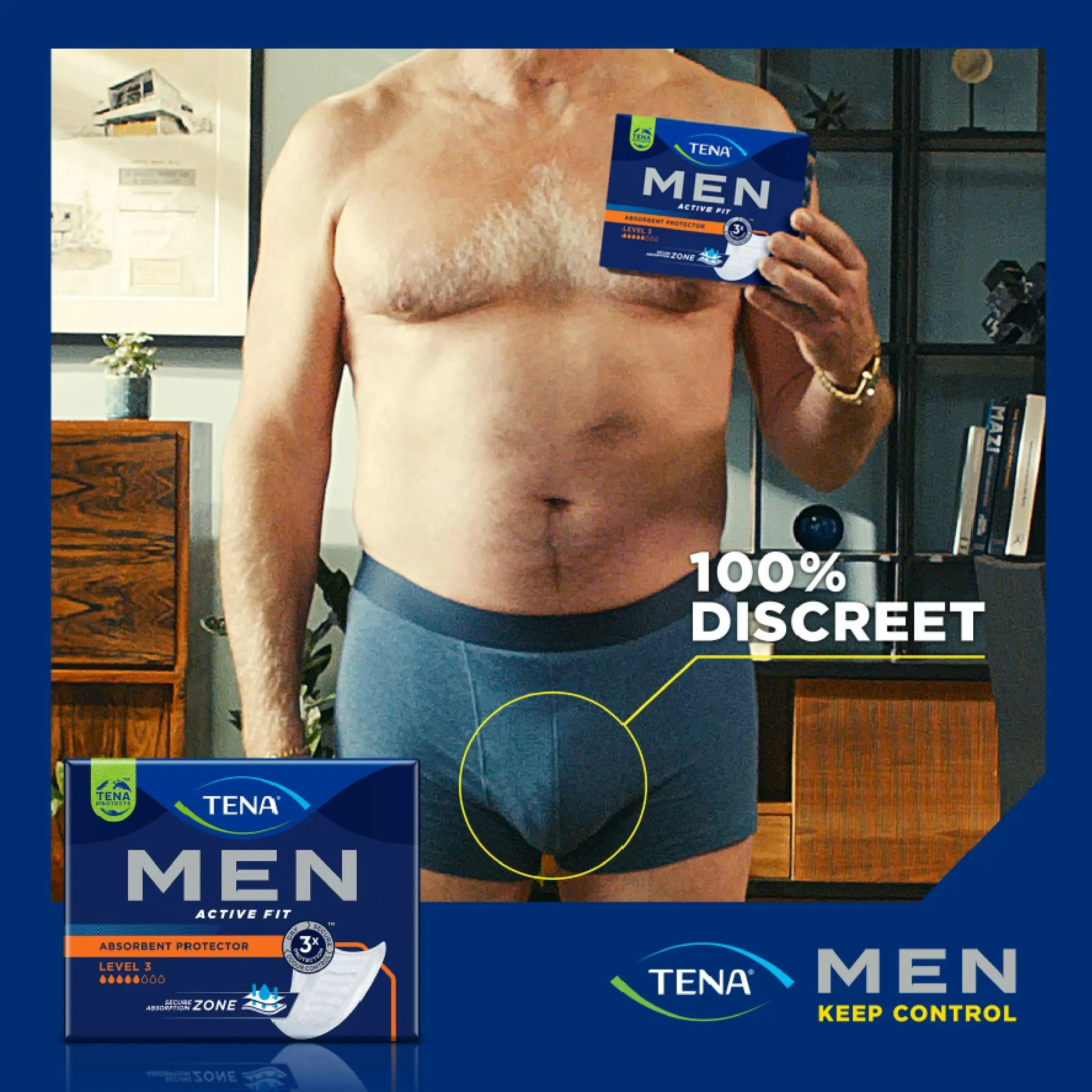 TENA Men Absorbent Protector Level 3 Super 8 Pack