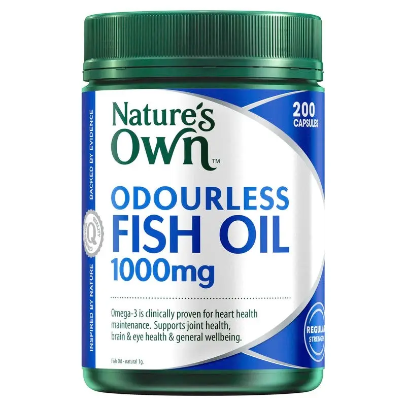 Nature's Own Odourless Fish Oil 1000Mg 200 Capsules