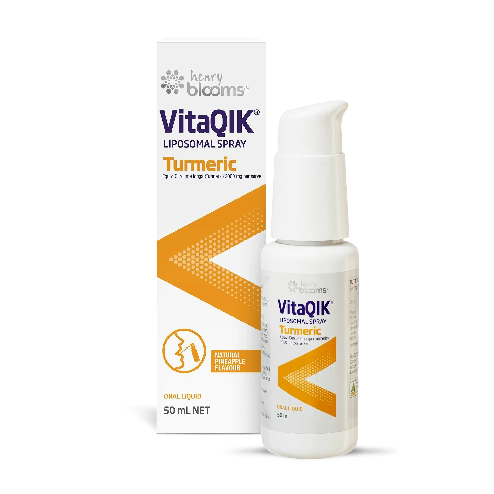 Henry Blooms VitaQIK Liposomal Turmeric 50ml