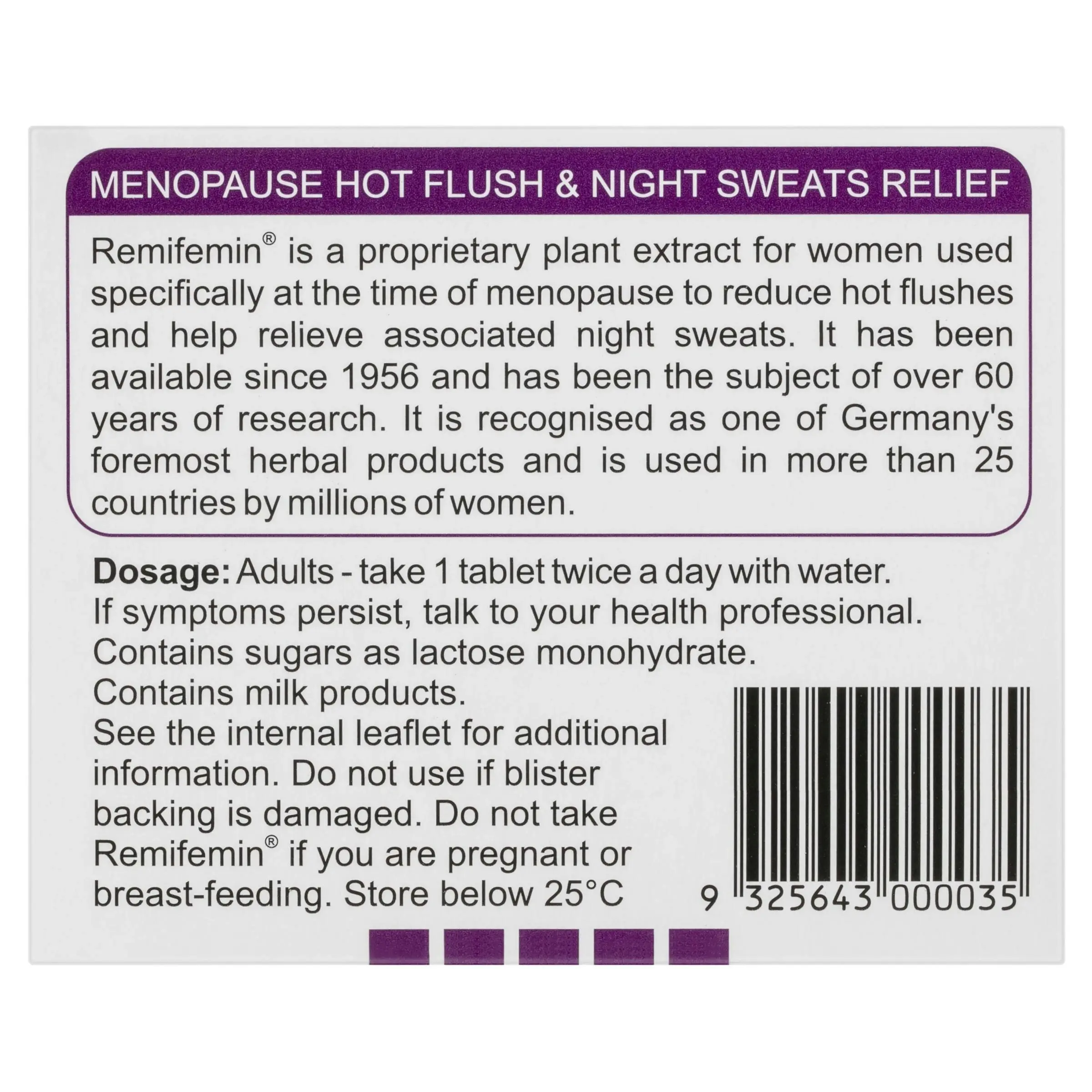 Remifemin Menopause Symptom Relief 200 Tablets