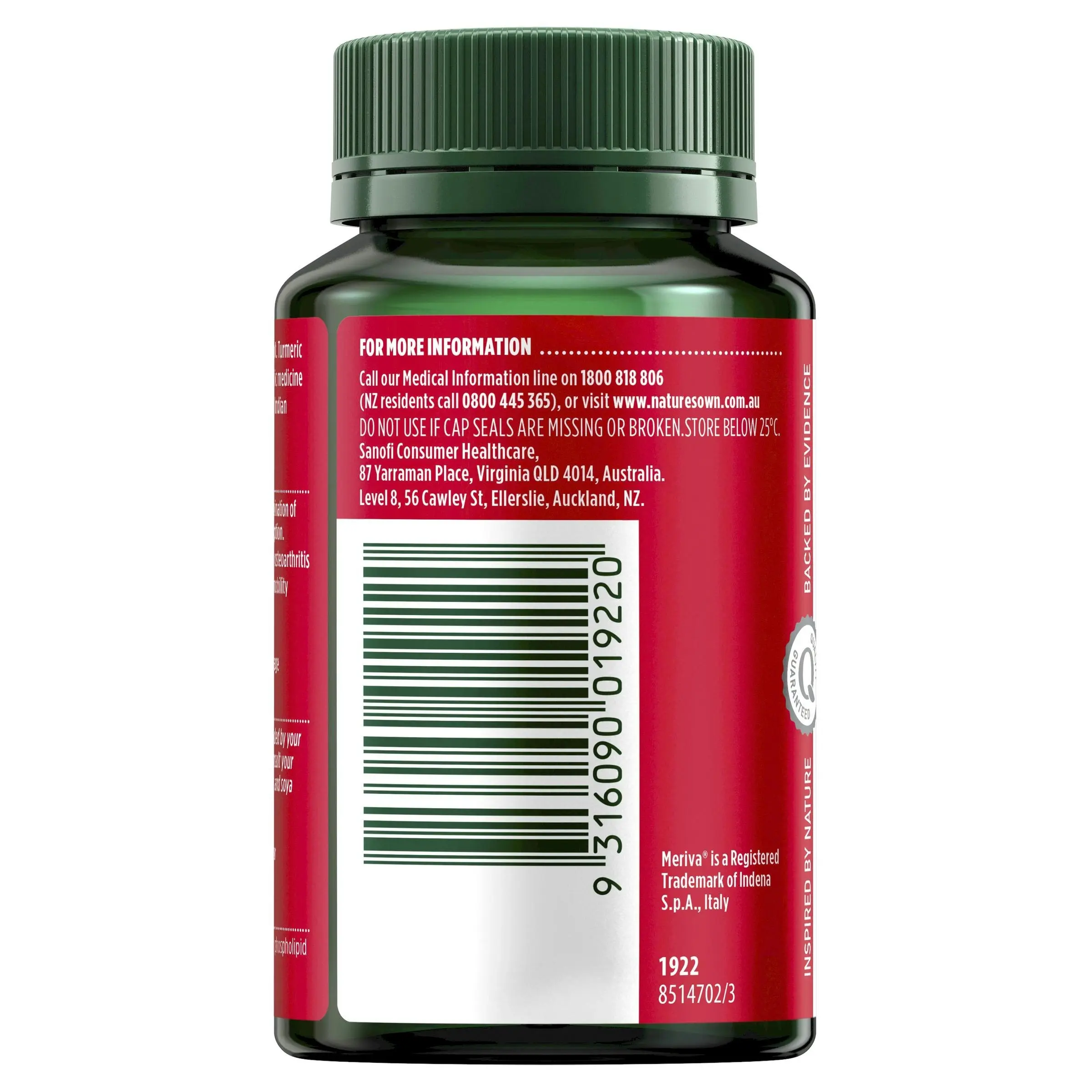 Nature's Own Bio-Curcumin 550Mg 60 Capsules