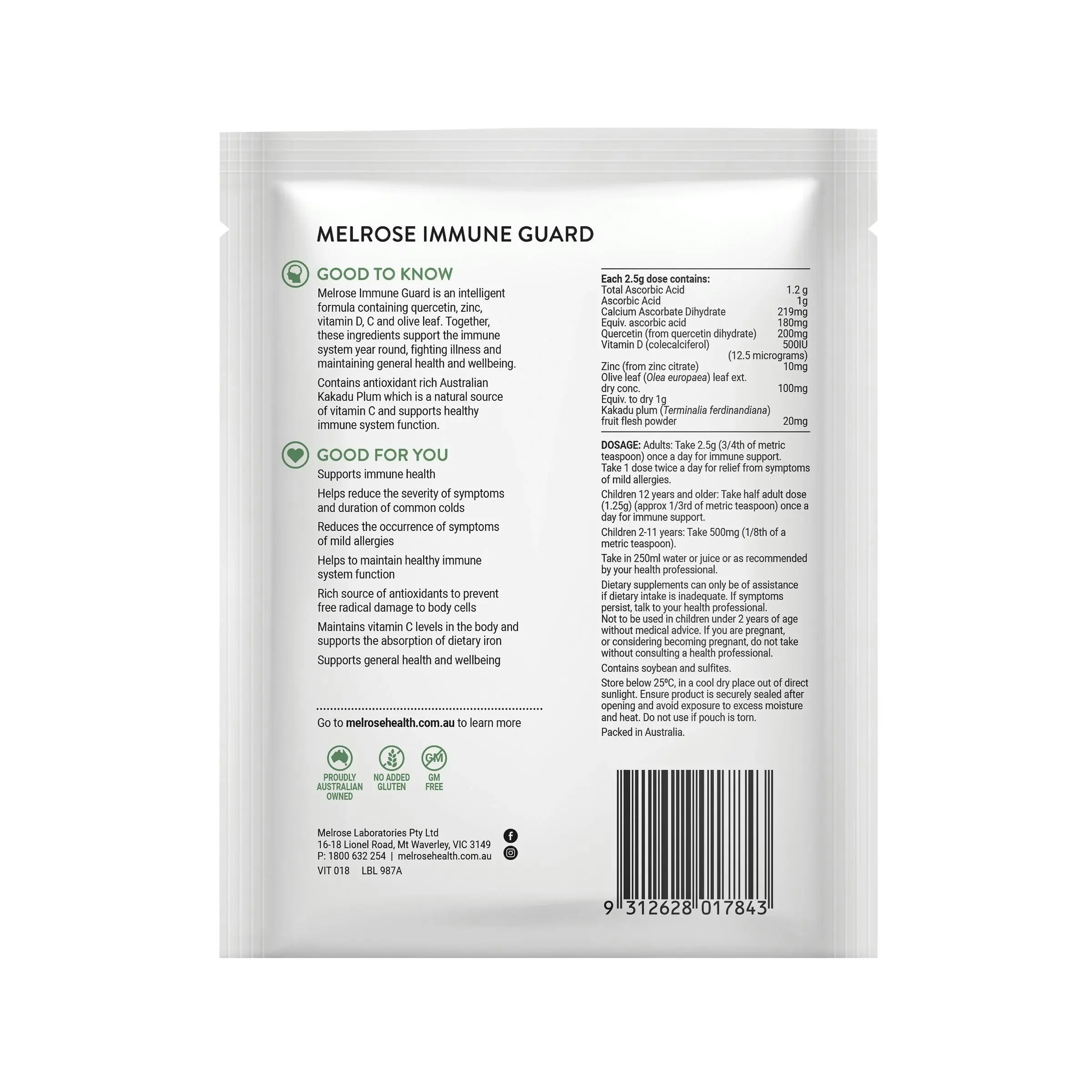 Melrose Immune Guard Powder 80g