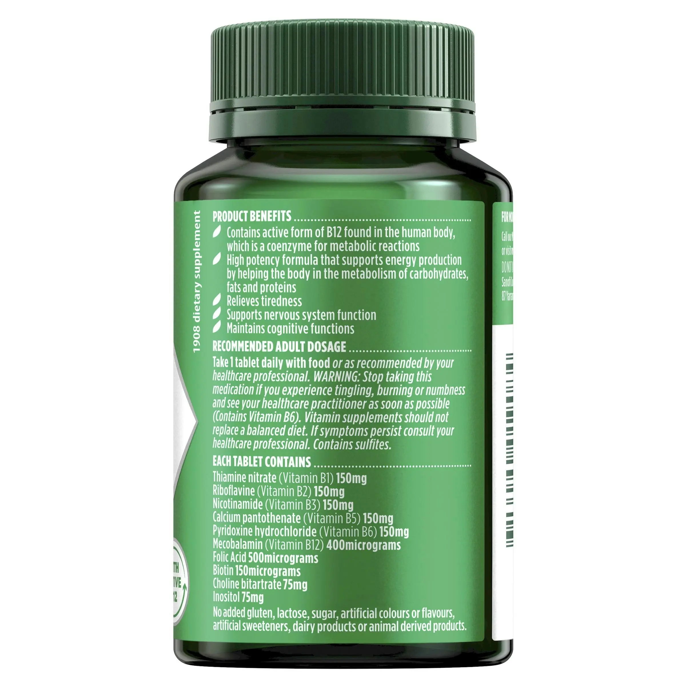 Nature's Own Ultra B 150 Forte 60 Tablets