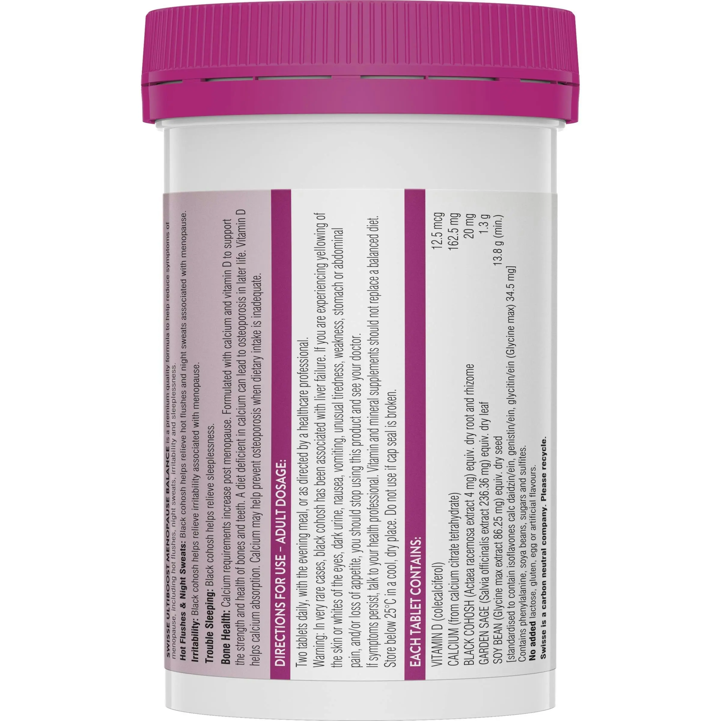 Swisse Menopause Balance 60 Tablets