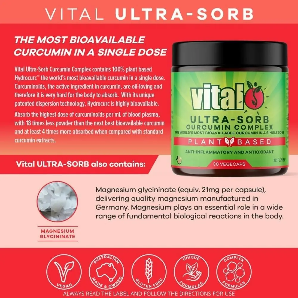 Vital Ultra-Sorb Curcumin Complex 30 Capsules