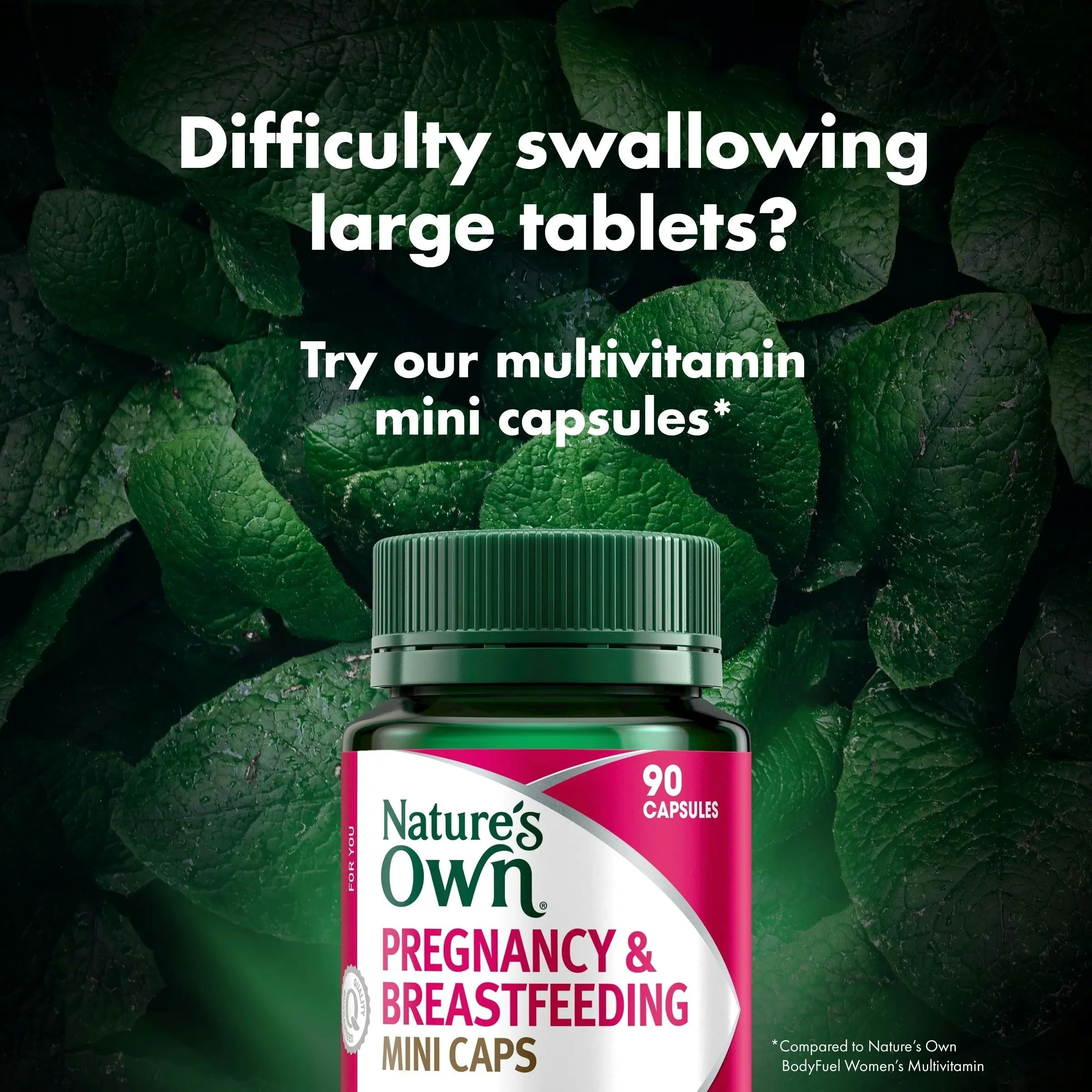 Nature's Own Pregnancy & Breastfeeding 90 Mini Capsules