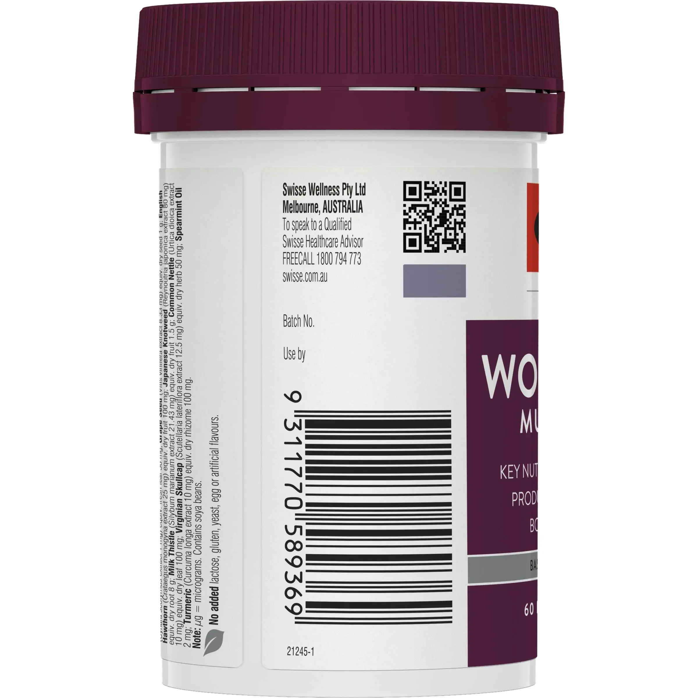 Swisse Ultivite Women's 65+ Multivitamin 60 Tablets