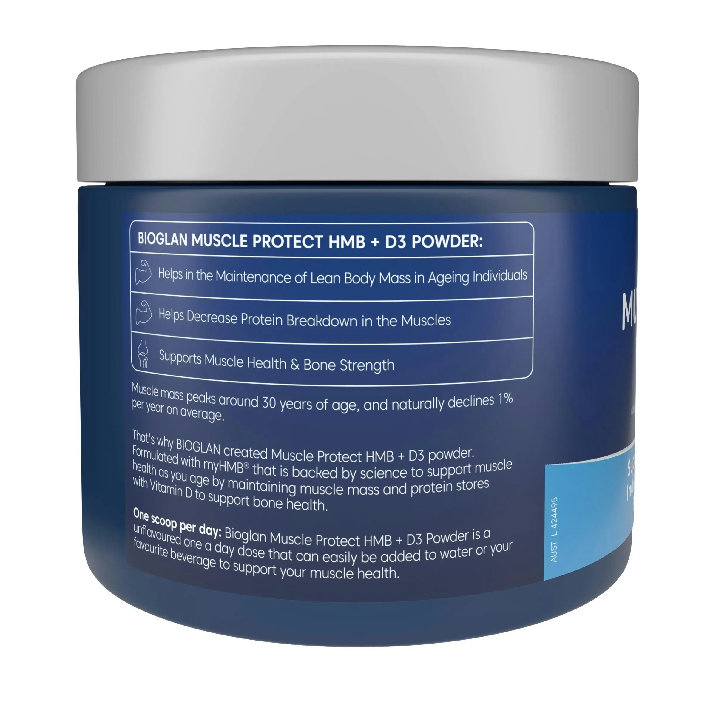 Bioglan Muscle Protect HMB + D3 Powder 150g