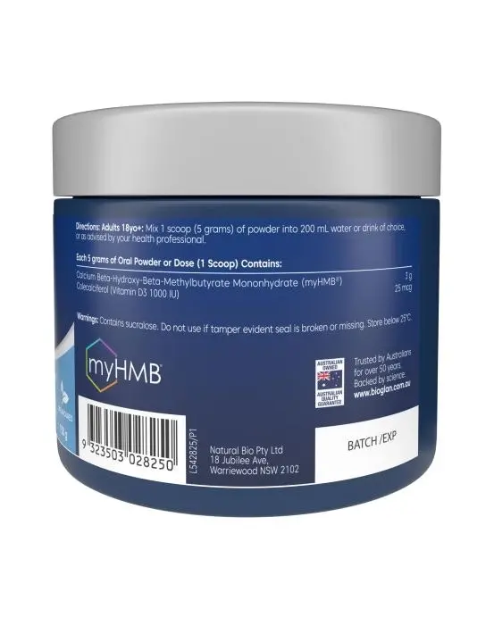 Bioglan Muscle Protect HMB + D3 Powder 150g