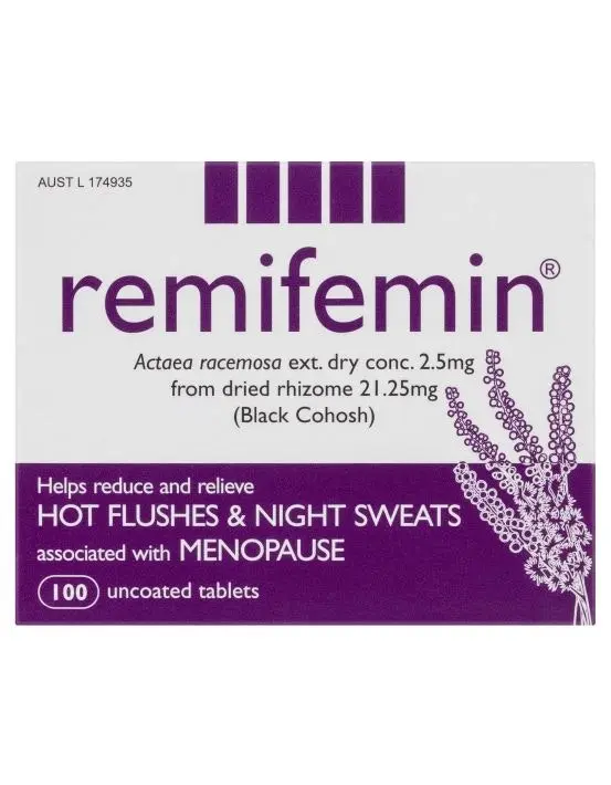 Remifemin Menopause Symptoms Relief 100 Tablets