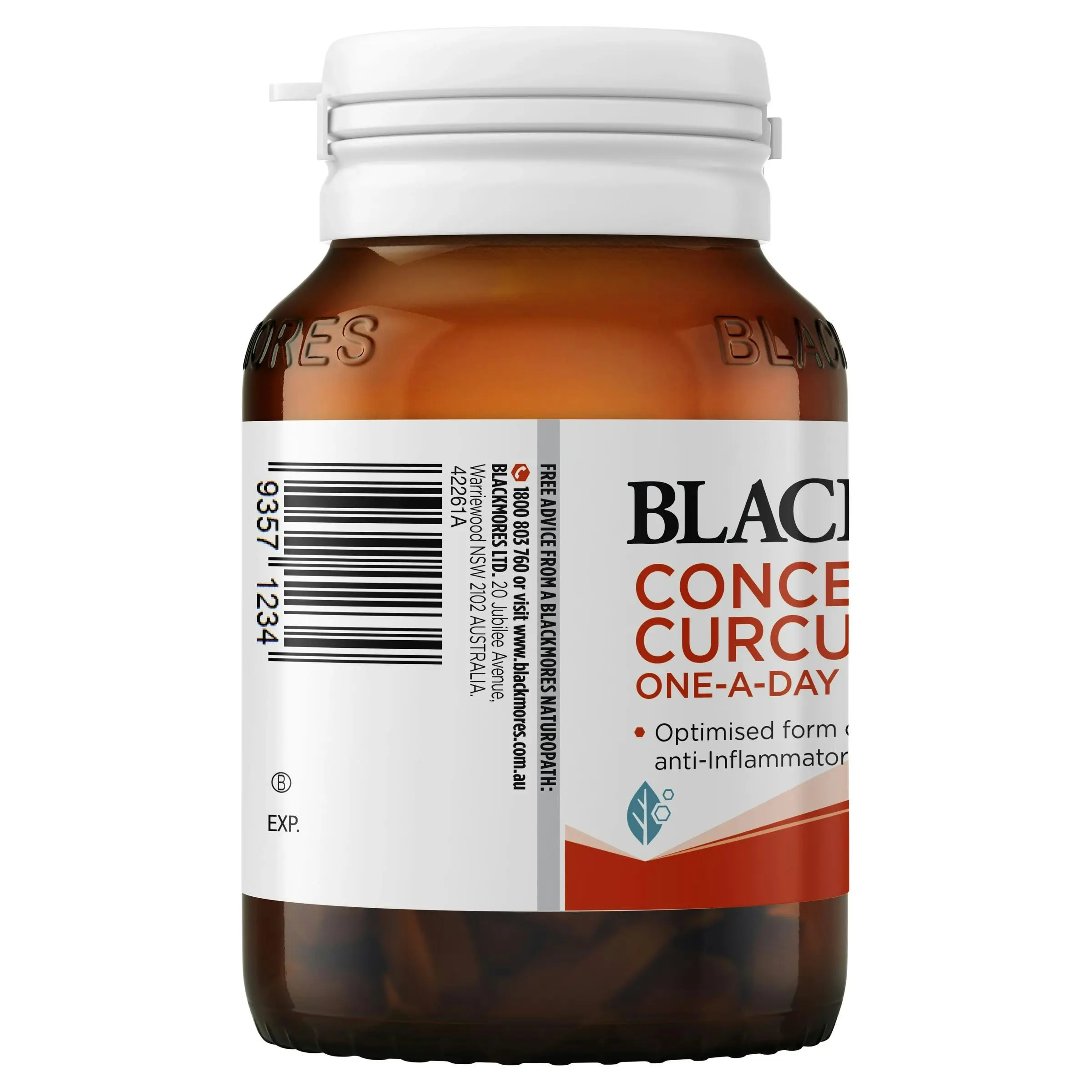 Blackmores Concentrated Curcumin One-A-Day 60 Tablets