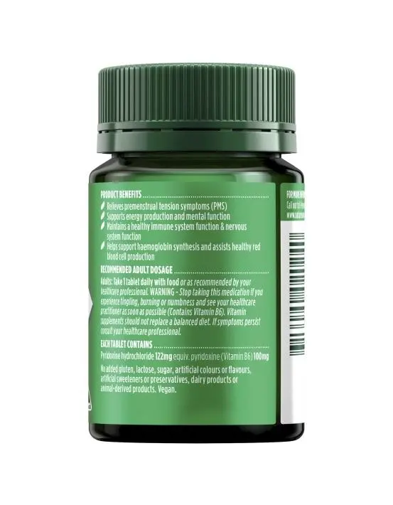 Nature's Own Vitamin B6 100mg 60 Tablets