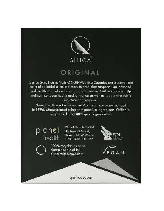 Qsilica Skin Hair & Nails 100 Vegan Capsules