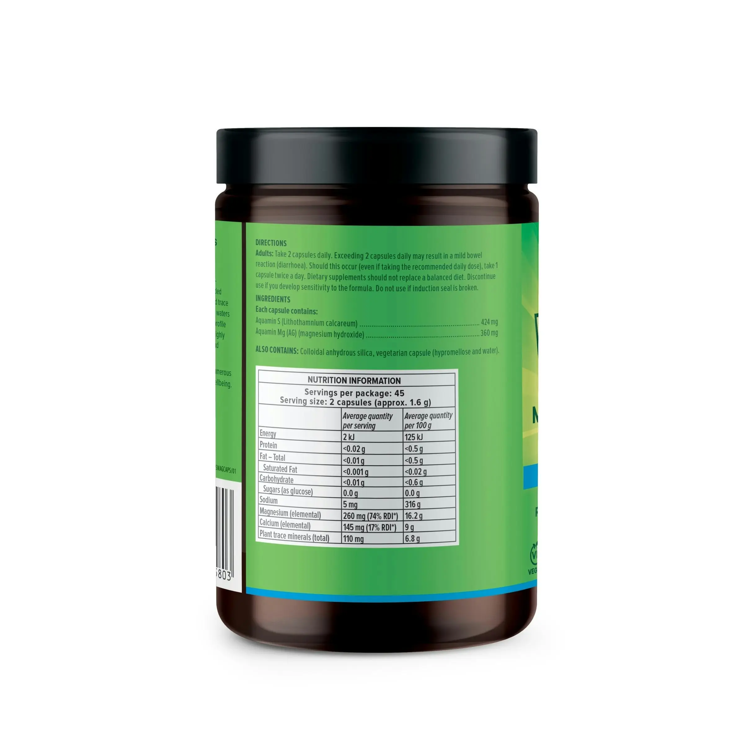 Vital Plant Based Marine Magnesium 90 Vegecaps