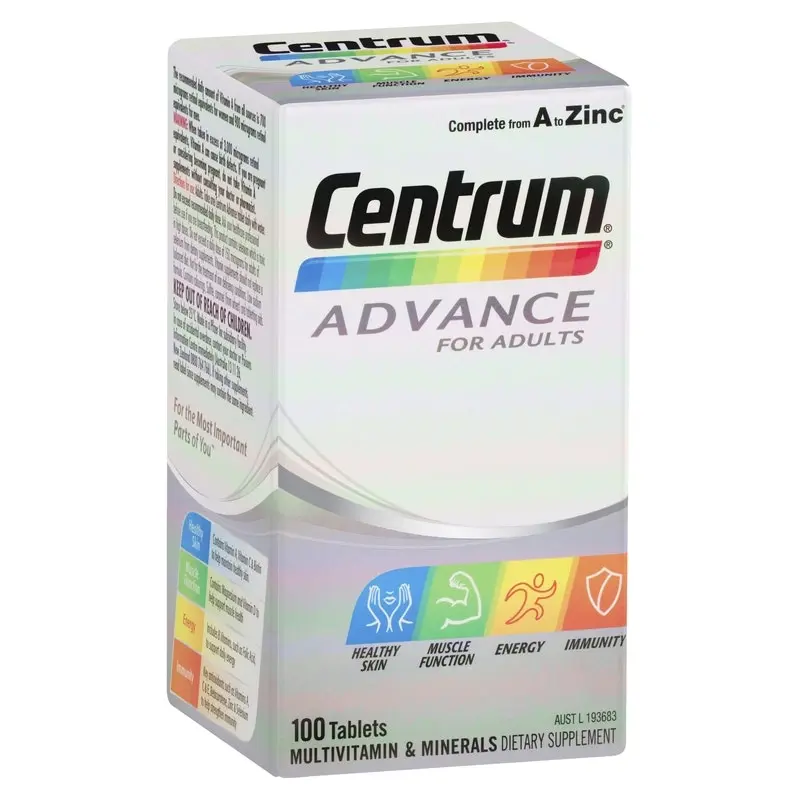 Centrum Advance For Adults 100 Tablets