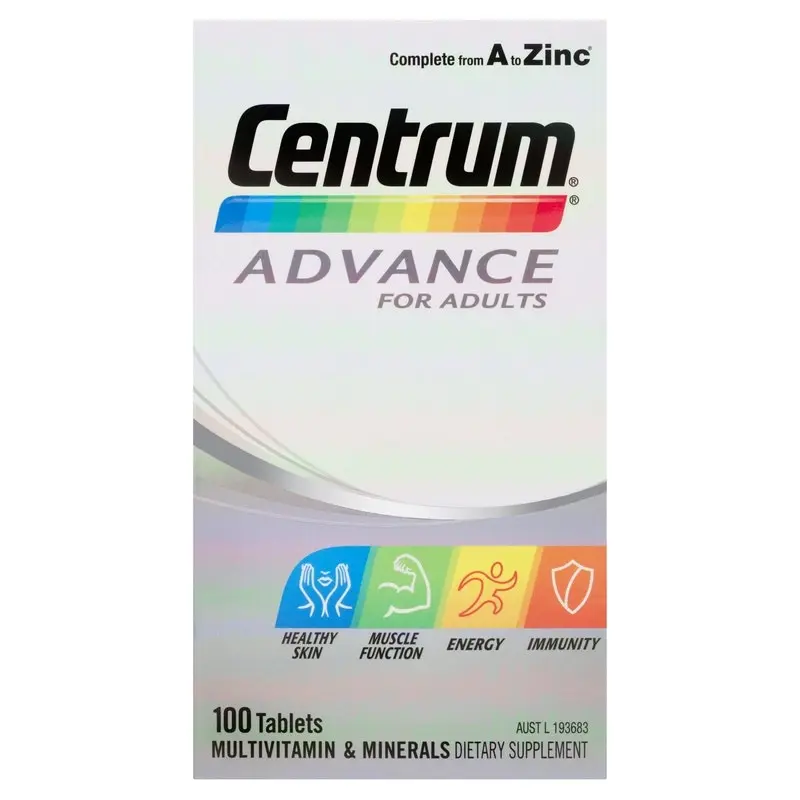 Centrum Advance For Adults 100 Tablets