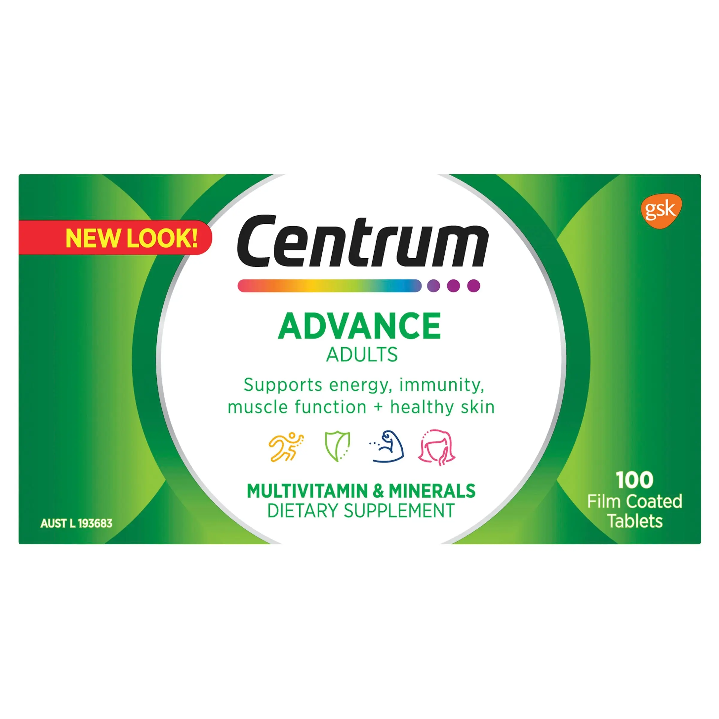 Centrum Advance For Adults 100 Tablets