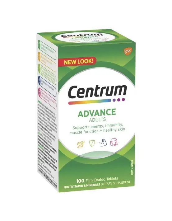 Centrum Advance For Adults 100 Tablets