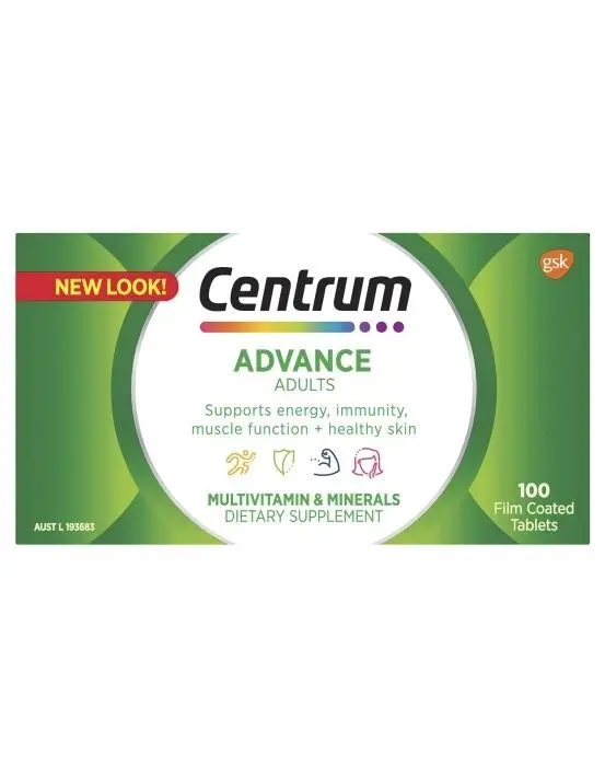 Centrum Advance For Adults 100 Tablets