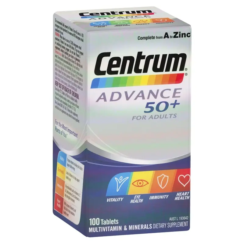 Centrum Advance 50+ For Adults 100 Tablets