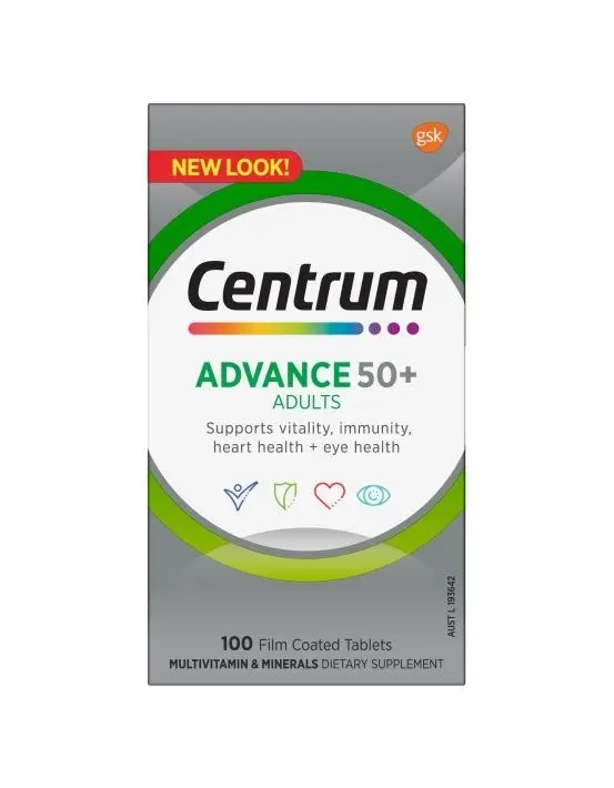 Centrum Advance 50+ For Adults 100 Tablets