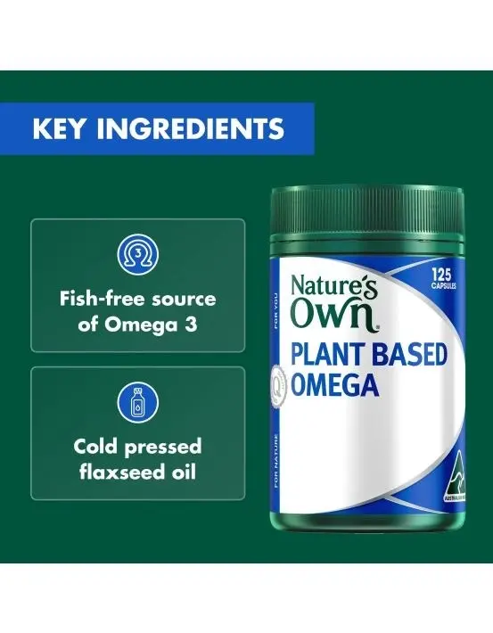 Nature's Own Plant Based Omega 125 Capsules