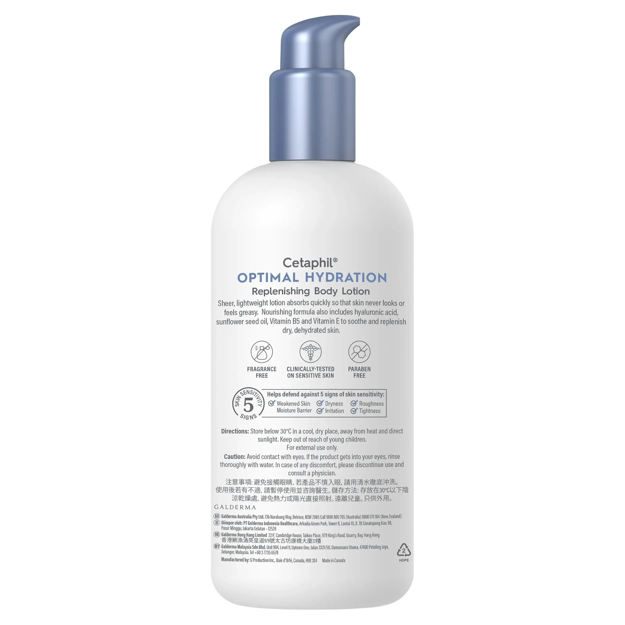 Cetaphil Optimal Hydration Replenishing Body Lotion 473ml