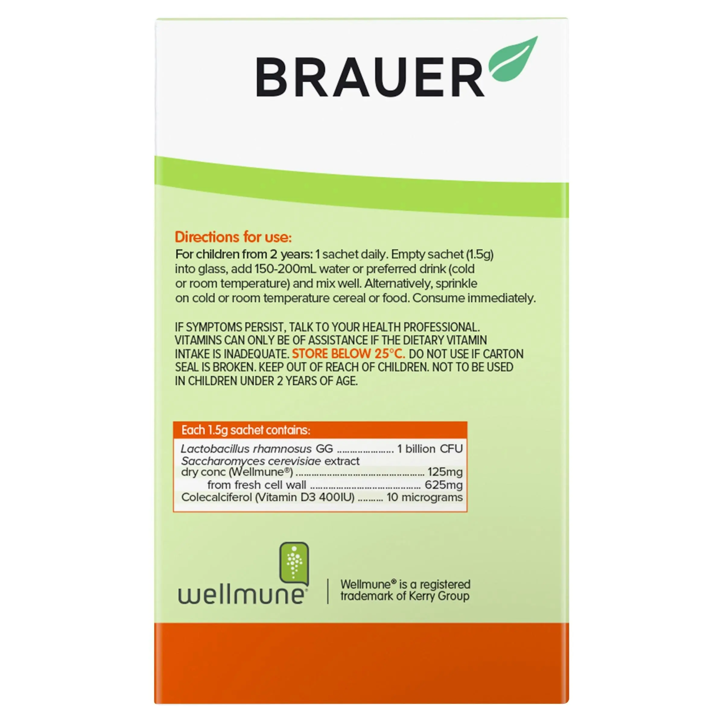 Brauer Baby & Kids Immune Defence Probiotic for Kids 30 Sachets