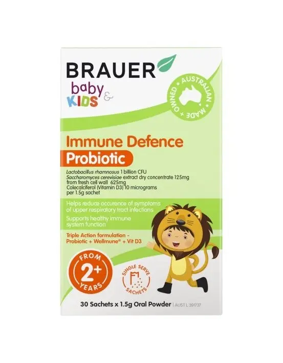 Brauer Baby & Kids Immune Defence Probiotic for Kids 30 Sachets