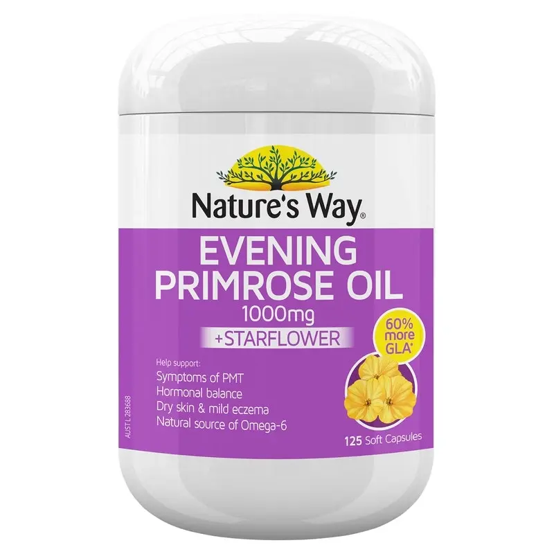 Nature's Way Evening Primrose Oil 1000mg Plus Starflower 125 Soft Capsules