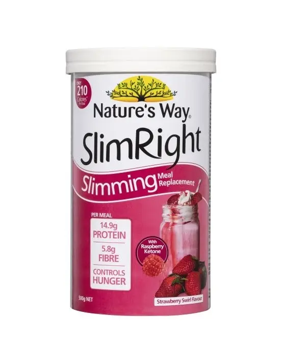 Nature's Way SlimRight Slimming Meal Replacement Strawberry 500g