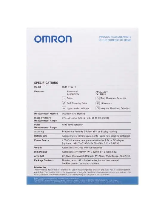 Omron Standard Blood Pressure Monitor HEM7142T1