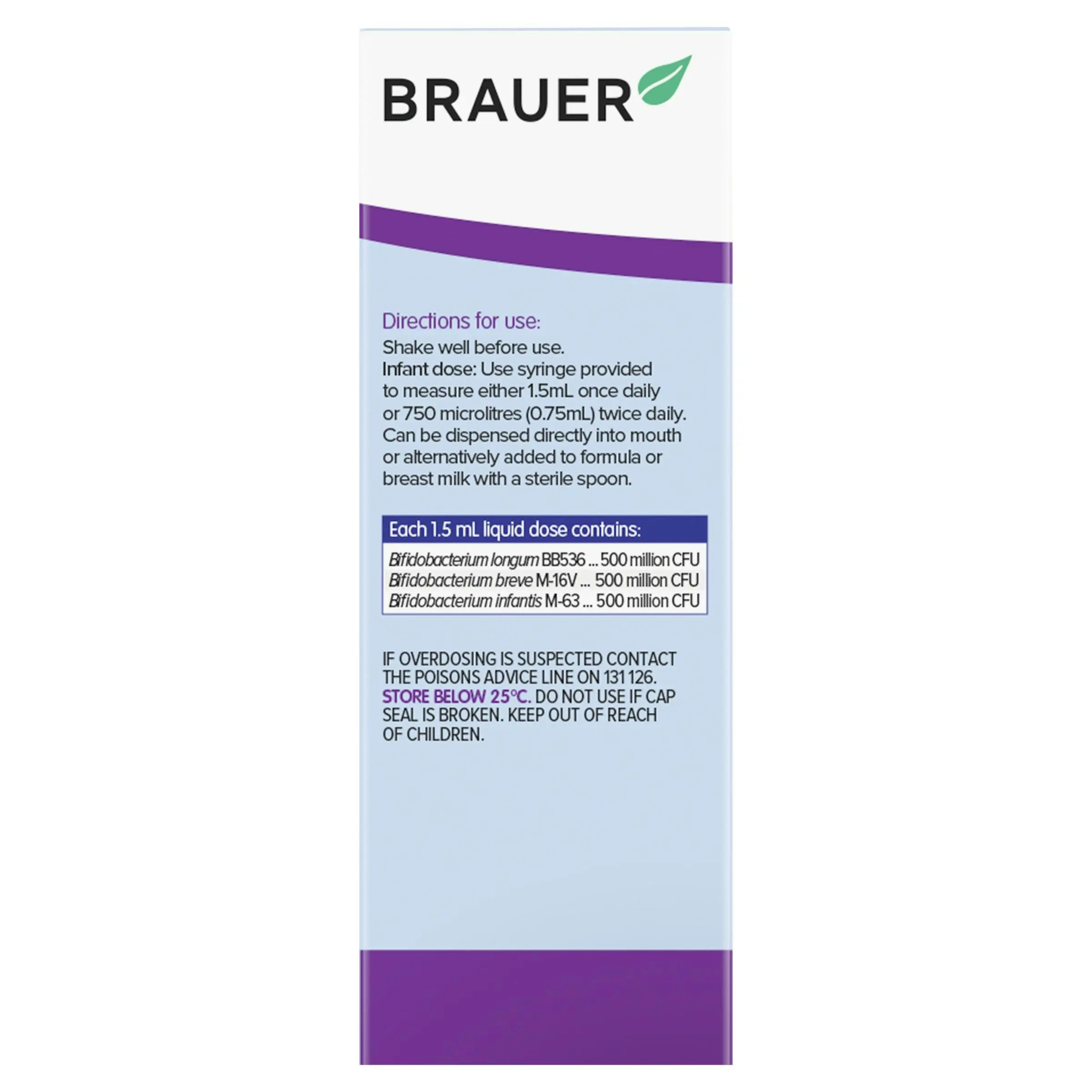 Brauer Baby & Child Immune Defence Probiotic Liquid 45ml