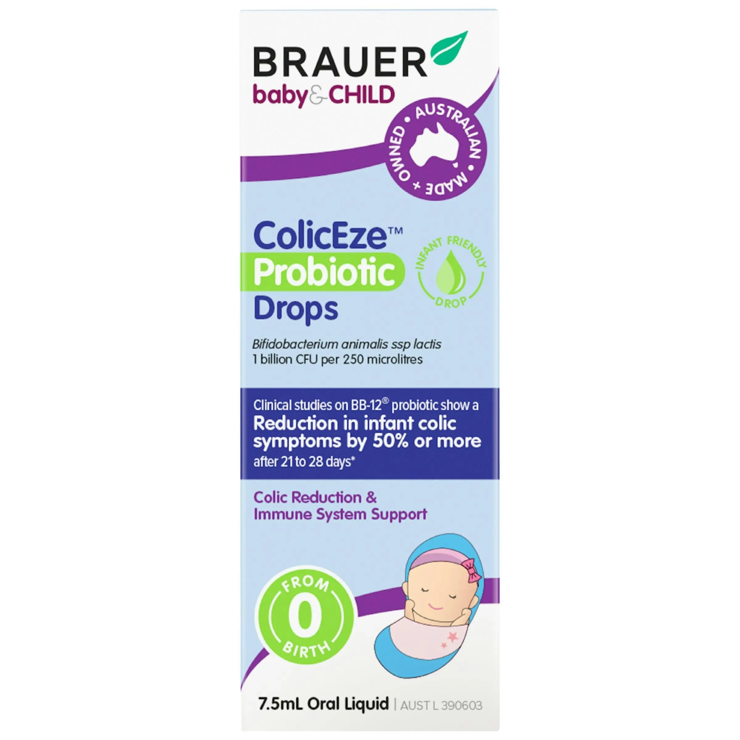 Brauer Baby Coliceze Probiotic Drops 7.5ml